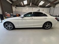 USED 2015 64 MERCEDES-BENZ C-CLASS 2.1 C250 BlueTEC AMG Line Saloon 4 Door Diesel Automatic White G-Tronic+ Euro 6 Low Tax +PRIV GLASS+HEATED SEATS+PAN ROOF