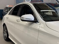 USED 2015 64 MERCEDES-BENZ C-CLASS 2.1 C250 BlueTEC AMG Line Saloon 4 Door Diesel Automatic White G-Tronic+ Euro 6 Low Tax +PRIV GLASS+HEATED SEATS+PAN ROOF