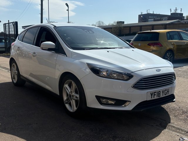 FORD FOCUS 1.0T ECOBOOST TITANIUM HATCHBACK 5 DOOR PETROL MANUAL WHITE EURO 6 2018...