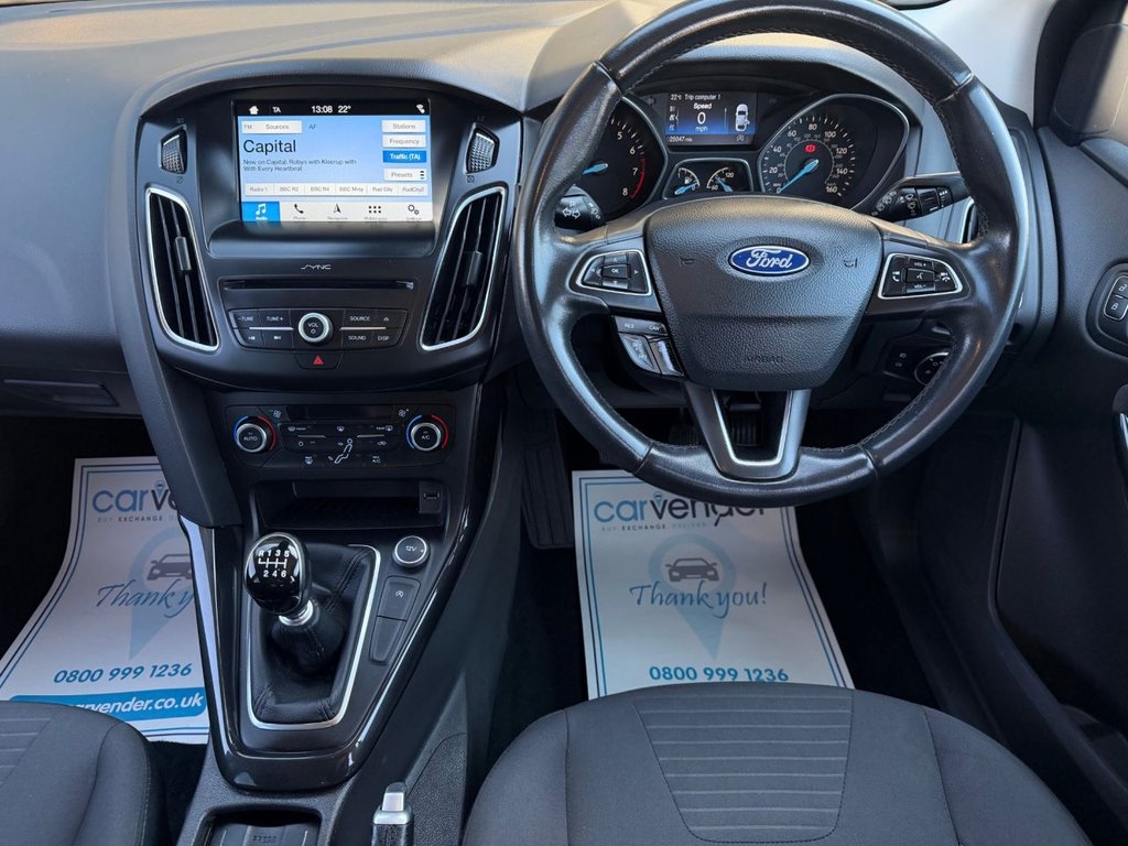USED 2018 18 FORD FOCUS 1.0T EcoBoost Titanium Hatchback 5dr Petrol Manual Euro 6 (s/s) (125 ps) 3 Services|SatNav|Sensors|CRS|Apple CarPlay|
