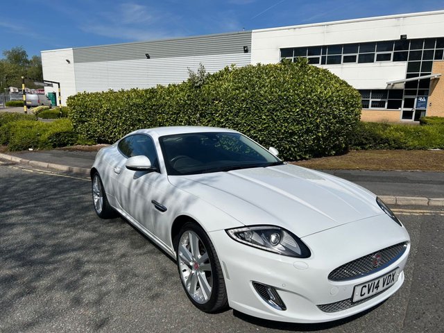 2014 14 Jaguar Xk 5.0 V8 Signature Coupe 2dr Petrol Auto Euro 5 (385 ps)-Unrepeatable Example, Having Only Covered 11000 Miles From New.Supplied New By Stratstone Jaguar, Swansea-Finished In Polaris White With Heated Ebony Leather Upholstery-Very Special Car Indeed.