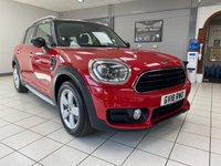 USED 2018 18 MINI COUNTRYMAN 1.5 GPF Cooper SUV 5dr Petrol Manual Euro 6 (s/s) (136 ps) CHILI RED / BLACK ROOF / MIRROR CAPS / BLACK PART LEATHER TRIM / HEATED FRONT SEATS / DUAL ZONE CLIMATE / AUTO LIGHTS / WIPERS / ELECTRIC WINDOWS / POWERFOLD MIRRORS / HEATED WINDSCREEN / SATNAV / DAB FM AM TUNER / BLUETOOTH / APPLE CARPLAY / REAR PARKING CAMERA / SENSORS  / CRUISE CONTROL / SPEEDD LIMITER / POWER OPERATED TAILGATE / CHILI PACK / 17" CHANNEL ALLOYS
