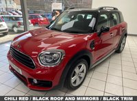 USED 2018 18 MINI COUNTRYMAN 1.5 GPF Cooper SUV 5dr Petrol Manual Euro 6 (s/s) (136 ps) CHILI RED / BLACK ROOF / MIRROR CAPS / BLACK PART LEATHER TRIM / HEATED FRONT SEATS / DUAL ZONE CLIMATE / AUTO LIGHTS / WIPERS / ELECTRIC WINDOWS / POWERFOLD MIRRORS / HEATED WINDSCREEN / SATNAV / DAB FM AM TUNER / BLUETOOTH / APPLE CARPLAY / REAR PARKING CAMERA / SENSORS  / CRUISE CONTROL / SPEEDD LIMITER / POWER OPERATED TAILGATE / CHILI PACK / 17" CHANNEL ALLOYS