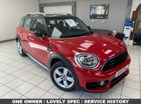 USED 2018 18 MINI COUNTRYMAN 1.5 GPF Cooper SUV 5dr Petrol Manual Euro 6 (s/s) (136 ps) CHILI RED / BLACK ROOF / MIRROR CAPS / BLACK PART LEATHER TRIM / HEATED FRONT SEATS / DUAL ZONE CLIMATE / AUTO LIGHTS / WIPERS / ELECTRIC WINDOWS / POWERFOLD MIRRORS / HEATED WINDSCREEN / SATNAV / DAB FM AM TUNER / BLUETOOTH / APPLE CARPLAY / REAR PARKING CAMERA / SENSORS  / CRUISE CONTROL / SPEEDD LIMITER / POWER OPERATED TAILGATE / CHILI PACK / 17" CHANNEL ALLOYS