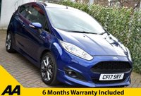 USED 2017 17 FORD FIESTA 1.0T ECOBOOST ST-LINE 3 DOOR 6-SPEED 123 BHP (EURO 6) Sat Nav / Privacy Glass / Bluetooth