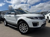 USED 2015 65 LAND ROVER RANGE ROVER EVOQUE 2.0 TD4 SE SUV 5dr Diesel Auto 4WD Euro 6 (s/s) (180 ps) A TRULY STUNNING ADDITION TO OUR FORECOURT FINISHED IN MASSIVELY POPULAR WHITE PAINT+4 WHEEL DRIVE WITH ACTIVE DRIVE LINE+SERVICE HISTORY+DIESEL+AUTOMATIC+ULEZ COMPLIANT+PRIVACY GLASS+CHROME TREAD PLATES+FRONT FOG LAMPS+FULL LEATHER INTERIOR+FULL PANORAMIC GLASS ROOF WITH POWERED BLIND+PARK ASSIST+CLIMATE CONTROL+18 INCH, 7 SPOKE ALLOY WHEELS+COST NEW &pound;36665 MAKING THIS USED VEHICLE OUTSTANDING VALUE AT OUR LOW PRICE+1 FULL YEARS MOT PRIOR TO COLLECTION+CALL NOW TO SECURE A VIEWING!!!!!!!!!!!!!!