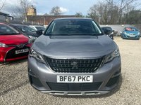USED 2017 67 PEUGEOT 3008 1.6 BlueHDi Allure SUV 5dr Diesel EAT Euro 6 (s/s) (120 ps) AUTOMATIC! 8 SERVICE STAMPS. 1 OWNER. SAT NAV. PARKING SENSORS. HALF LEATHER TRIM. PRIVACY GLASS