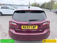 USED 2022 22 FORD FIESTA Red 1.0T EcoBoost MHEV Titanium Vignale hatchback, 16,250 miles, ULEZ compliant, Auto, Sat Nav, B&O audio, Panorama roof, Camera, 17in alloys, A/C. This 2022 Ford Fiesta Titanium Vignale boasts an exceptionally low mileage of just 16,250 miles, a testament to its careful single owner. This Euro 6 compliant 1.0L Petrol Hybrid is presented with a full dealership service history, most recently serviced on 28 February 2025 at 11,975 miles. A 12 month MOT will be provided on purchase, and the vehicle comes with a 3 month warranty for your peace of mind.  Experience the refined features of this Fiesta, including an opening panorama roof that floo