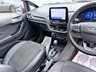 USED 2022 22 FORD FIESTA Red 1.0T EcoBoost MHEV Titanium Vignale hatchback, 16,250 miles, ULEZ compliant, Auto, Sat Nav, B&O audio, Panorama roof, Camera, 17in alloys, A/C. This 2022 Ford Fiesta Titanium Vignale boasts an exceptionally low mileage of just 16,250 miles, a testament to its careful single owner. This Euro 6 compliant 1.0L Petrol Hybrid is presented with a full dealership service history, most recently serviced on 28 February 2025 at 11,975 miles. A 12 month MOT will be provided on purchase, and the vehicle comes with a 3 month warranty for your peace of mind.  Experience the refined features of this Fiesta, including an opening panorama roof that floo