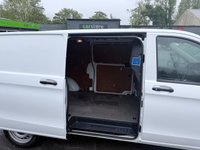 USED 2021 71 MERCEDES-BENZ VITO White 2.0 116 CDI Progressive Euro 6 panel van, 35,900 miles, ULEZ compliant, Automatic, Bluetooth, Cruise, DAB, Reverse camera. Plus VAT @ 20%! This 2021 Mercedes Benz Vito 116 CDI Progressive L3 presents an exceptional ownership proposition with its very low mileage of just 35,900 miles and a single owner from new. This Euro 6 compliant, rear wheel drive model boasts a powerful 2.0 litre diesel engine delivering 161 bhp, paired with a smooth G Tronic automatic transmission. Its full service history is up to date at 4K, 16K, 23K, and 30K , with the last service performed on 11 June 2025 at 30,050 miles, and it will come with a 12 month