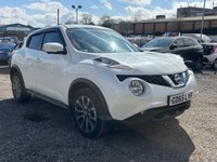 USED 2015 65 NISSAN JUKE 1.5 dCi Tekna SUV 5 Door Diesel Manual White Euro 6 Low Tax HEATED SEATS+PRIV GLASS+USB POINT