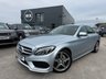 USED 2018 18 MERCEDES-BENZ C CLASS 2.1 C220d AMG Line Saloon 4dr Diesel G-Tronic+ Euro 6-FINISHED IN DIAMOND SILVER WITH BLACK LEATHER UPHOLSTERY-REVERSE CAMERA-ACTIVE PARK ASSIST-BLUETOOTH-CRUISE CONTROL-ELECTRIC FOLDING MIRRORS-AMBIENT LIGHTING-LED HEADLIGHTS-18