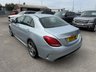USED 2018 18 MERCEDES-BENZ C CLASS 2.1 C220d AMG Line Saloon 4dr Diesel G-Tronic+ Euro 6-FINISHED IN DIAMOND SILVER WITH BLACK LEATHER UPHOLSTERY-REVERSE CAMERA-ACTIVE PARK ASSIST-BLUETOOTH-CRUISE CONTROL-ELECTRIC FOLDING MIRRORS-AMBIENT LIGHTING-LED HEADLIGHTS-18