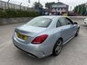 USED 2018 18 MERCEDES-BENZ C CLASS 2.1 C220d AMG Line Saloon 4dr Diesel G-Tronic+ Euro 6-FINISHED IN DIAMOND SILVER WITH BLACK LEATHER UPHOLSTERY-REVERSE CAMERA-ACTIVE PARK ASSIST-BLUETOOTH-CRUISE CONTROL-ELECTRIC FOLDING MIRRORS-AMBIENT LIGHTING-LED HEADLIGHTS-18