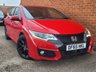 USED 2015 65 HONDA CIVIC 1.6 i-DTEC Sport (Navi) Hatchback 5dr Diesel Manual Euro 5 (s/s) (120 ps) FULL SERVICE HISTORY - IMMACULATE - SAT NAV - REAR PARK CAMERA