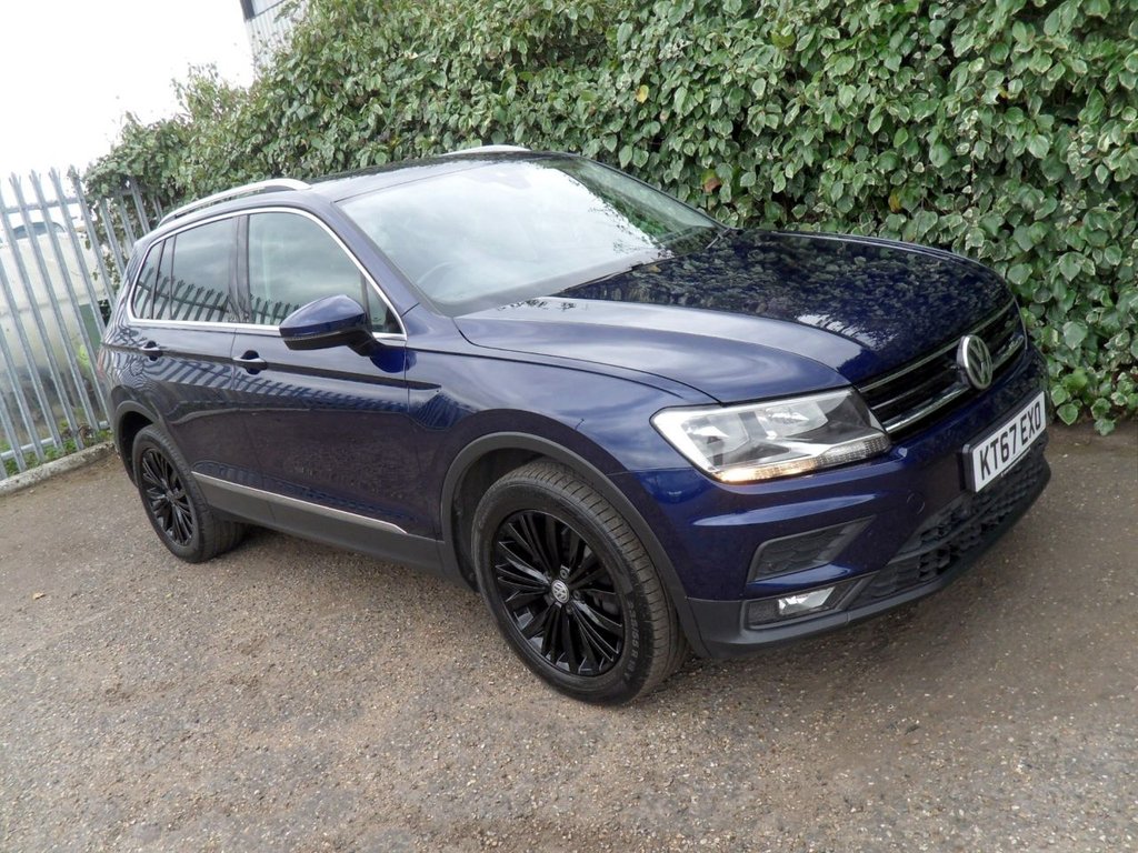 USED 2018 67 VOLKSWAGEN TIGUAN 2.0 TDI SE Navigation SUV 5dr Diesel DSG 4Motion Euro 6 (s/s) (190 ps) DSG Gearbox Serviced