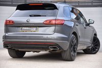 USED 2021 21 VOLKSWAGEN TOUAREG 3.0 TSI V6 Black Edition SUV 5dr Petrol Tiptronic 4Motion Euro 6 (s/s) (340 ps) Electric Panoramic Sunroof | 2 Keys | Full Service History | Satellite Navigation | Park Assist | Full Black Leather Interior | 21&rdquo; Alloys in Black | Privacy Glass | Silicon Grey Metallic Paint | Ambient Light Pack for R-Line Coloured | MOT Valid (14/09/2026)