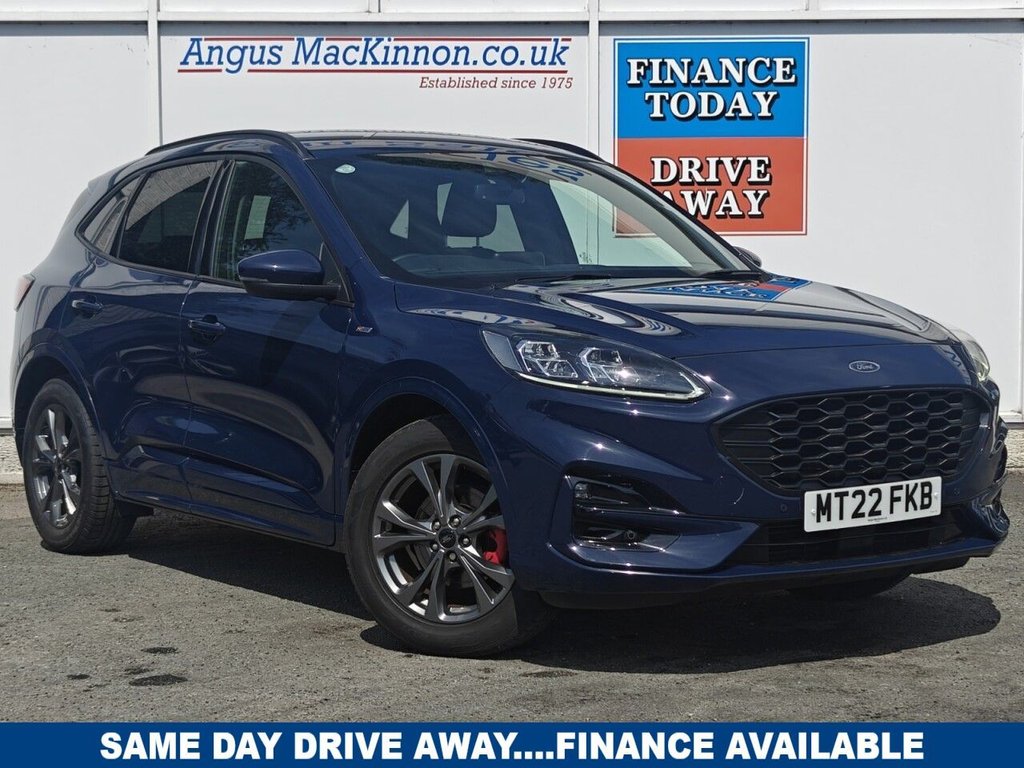 Blue 2022 Ford Kuga Front-wheel drive Manual