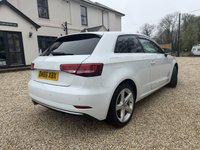 USED 2016 66 AUDI A3 2.0 TDI S line Hatchback 3dr Diesel Manual quattro Euro 6 (s/s) (150 ps) GLACIER WHITE 2KEYS FULL HIST
