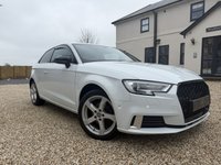 USED 2016 66 AUDI A3 2.0 TDI S line Hatchback 3dr Diesel Manual quattro Euro 6 (s/s) (150 ps) GLACIER WHITE 2KEYS FULL HIST