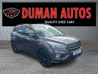 USED 2018 68 FORD KUGA 1.5T EcoBoost GPF ST-Line X SUV 5dr Petrol Manual Euro 6 (s/s) (150 ps) PANORAMIC SUNROOF+ FULL SERVICE HISTORY+ 19 INCH ALLOY WHEEL+ PRIVATE GLASS+ PARKING SENSORS+ MULTI CONTROL STEARING WHEEL+ CRUISE CONTROL+ AUTO HEADLIGHTS+ SAT NAV+ DAB+ BLUETOOTH+ CD PLAYER+ DUAL CLIMATE CONTROL+ HEATED FRONT SEATS+ ELECTRONIC PARKING BRAKE+ START/STOP+ KEYLESS+ HALF LEATHER TRIM+ AUTO TAILGATE+ SPARE WHEEL+