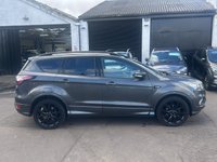 USED 2018 68 FORD KUGA 1.5T EcoBoost GPF ST-Line X SUV 5dr Petrol Manual Euro 6 (s/s) (150 ps) PANORAMIC SUNROOF+ FULL SERVICE HISTORY+ 19 INCH ALLOY WHEEL+ PRIVATE GLASS+ PARKING SENSORS+ MULTI CONTROL STEARING WHEEL+ CRUISE CONTROL+ AUTO HEADLIGHTS+ SAT NAV+ DAB+ BLUETOOTH+ CD PLAYER+ DUAL CLIMATE CONTROL+ HEATED FRONT SEATS+ ELECTRONIC PARKING BRAKE+ START/STOP+ KEYLESS+ HALF LEATHER TRIM+ AUTO TAILGATE+ SPARE WHEEL+