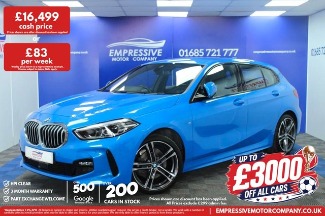 View our BMW 1 Series 1.5 118i M Sport Hatchback 5dr Petrol Manual Euro 6 (s/s) (140 ps)