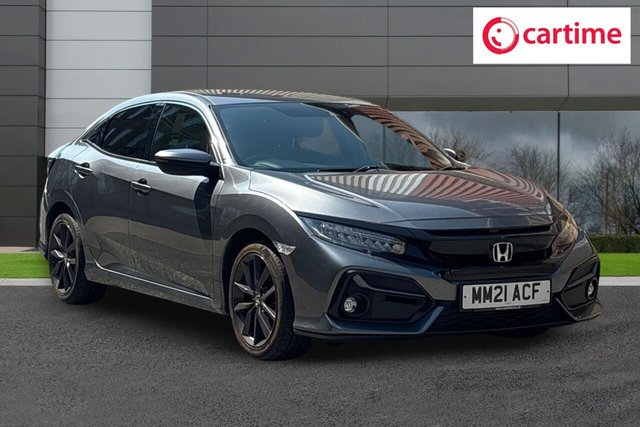 View our Honda Civic 1.0 VTEC Turbo SR Hatchback 5dr Petrol Manual Euro 6 (s/s) (126 ps) Rear View Camera, Front / Rear Parking Sensors, GARMIN Navigation, 17In Alloys, Electrically Adjustable Door Mirrors