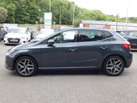 USED 2021 21 SEAT IBIZA 1.0 TSI XCELLENCE 5d 110 S/S 1 OWNER, FULL SEAT SERVICE HISTORY, SAT NAV, APPLE CARPLAY ANDROID AUTO & MIRROR LINK, 17 INCH DIAMOND CUT ALLOY WHEELS, DUAL ZONE CLIMATE CONTROL A/C, KEYLESS START & ENTRY, LEATHER / MICROSUEDE UPHOLSTERY, DAB RADIO, BLUETOOTH PHONE & MUSIC STREAMING, CRUISE CONTROL & SPEED LIMITER, FRONT ASSIST, AMBIENT LIGHTING, 6 SPEED MANUAL GEARBOX, START STOP, FRONT FOG LIGHTS, FULL LED HEADLIGHTS WITH DAYTIME RUNNING LIGHTS, SPORT SEATS, LEATHER MULTIFUNCTION STEERING WHEEL, ELECTRIC FOLDING MIRRORS