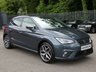USED 2021 21 SEAT IBIZA 1.0 TSI XCELLENCE 5d 110 S/S 1 OWNER, FULL SEAT SERVICE HISTORY, SAT NAV, APPLE CARPLAY ANDROID AUTO & MIRROR LINK, 17 INCH DIAMOND CUT ALLOY WHEELS, DUAL ZONE CLIMATE CONTROL A/C, KEYLESS START & ENTRY, LEATHER / MICROSUEDE UPHOLSTERY, DAB RADIO, BLUETOOTH PHONE & MUSIC STREAMING, CRUISE CONTROL & SPEED LIMITER, FRONT ASSIST, AMBIENT LIGHTING, 6 SPEED MANUAL GEARBOX, START STOP, FRONT FOG LIGHTS, FULL LED HEADLIGHTS WITH DAYTIME RUNNING LIGHTS, SPORT SEATS, LEATHER MULTIFUNCTION STEERING WHEEL, ELECTRIC FOLDING MIRRORS