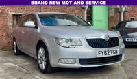 USED 2012 62 SKODA SUPERB 1.6 TDI SE GREENLINE II 5 DOOR *REAR PARKING SENSORS WITH VISUAL DISPLAY*BRAND NEW MOT AND SERVICE*11 SERVICE STAMPS IN SERVICE BOOK*FANTASTIC MOT HISTORY*AUTO LIGHTS*CRUISE CONTROL*ELECTRIC FOLDING DOOR MIRRORS*DUAL ZONE CLIMATE CONTROL*ALLOY WHEELS*HALF LEATHER/ALCANTARA UPHOLSTERY*
