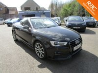USED 2015 64 AUDI A3 CABRIOLET 1.4 TFSI CoD S line Convertible 2dr Petrol S Tronic Euro 6 (s/s) (150 ps) 