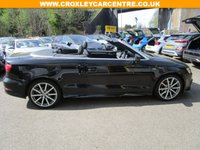USED 2015 64 AUDI A3 CABRIOLET 1.4 TFSI CoD S line Convertible 2dr Petrol S Tronic Euro 6 (s/s) (150 ps) 