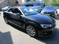 USED 2015 64 AUDI A3 CABRIOLET 1.4 TFSI CoD S line Convertible 2dr Petrol S Tronic Euro 6 (s/s) (150 ps) 