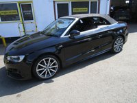 USED 2015 64 AUDI A3 CABRIOLET 1.4 TFSI CoD S line Convertible 2dr Petrol S Tronic Euro 6 (s/s) (150 ps) 