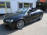 USED 2015 64 AUDI A3 CABRIOLET 1.4 TFSI CoD S line Convertible 2dr Petrol S Tronic Euro 6 (s/s) (150 ps) 