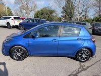 USED 2019 19 TOYOTA YARIS Blue 1.5 VVT-i Icon Tech Euro 6 hatchback, 64,700 miles, ULEZ compliant, 6-Speed manual, Sat Nav, Rear camera, Rear Sensors, Cruise, DAB. This 2019 Toyota Yaris VVT-i Icon Tech is a superb example of a well maintained vehicle.  This particular Yaris is a 1.5 litre petrol model, finished in the Icon Tech trim. It meets Euro 6 emission standards, contributing to its efficiency.  For your convenience, this Yaris comes equipped with rear parking sensors and a reversing camera, making manoeuvring in tight spaces much simpler.  Bluetooth connectivity is also included, allowing for seamless integration of your phone for calls and music.