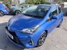 USED 2019 19 TOYOTA YARIS Blue 1.5 VVT-i Icon Tech Euro 6 hatchback, 64,700 miles, ULEZ compliant, 6-Speed manual, Sat Nav, Rear camera, Rear Sensors, Cruise, DAB. This 2019 Toyota Yaris VVT-i Icon Tech is a superb example of a well maintained vehicle.  This particular Yaris is a 1.5 litre petrol model, finished in the Icon Tech trim. It meets Euro 6 emission standards, contributing to its efficiency.  For your convenience, this Yaris comes equipped with rear parking sensors and a reversing camera, making manoeuvring in tight spaces much simpler.  Bluetooth connectivity is also included, allowing for seamless integration of your phone for calls and music.