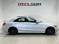 USED 2017 17 MERCEDES-BENZ C-CLASS 2.1 C250d AMG Line Premium Saloon 4dr Diesel G-Tronic+ Euro 6 (s/s) (204 ps) Iridium Silver | Black Leather Interior | Panoramic Roof | 19 Inch AMG Wheels | Heated Seats | ULEZ OK