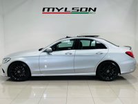 USED 2017 17 MERCEDES-BENZ C-CLASS 2.1 C250d AMG Line Premium Saloon 4dr Diesel G-Tronic+ Euro 6 (s/s) (204 ps) Iridium Silver | Black Leather Interior | Panoramic Roof | 19 Inch AMG Wheels | Heated Seats | ULEZ OK