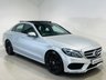 USED 2017 17 MERCEDES-BENZ C-CLASS 2.1 C250d AMG Line Premium Saloon 4dr Diesel G-Tronic+ Euro 6 (s/s) (204 ps) Iridium Silver | Black Leather Interior | Panoramic Roof | 19 Inch AMG Wheels | Heated Seats | ULEZ OK