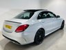 USED 2017 17 MERCEDES-BENZ C-CLASS 2.1 C250d AMG Line Premium Saloon 4dr Diesel G-Tronic+ Euro 6 (s/s) (204 ps) Iridium Silver | Black Leather Interior | Panoramic Roof | 19 Inch AMG Wheels | Heated Seats | ULEZ OK