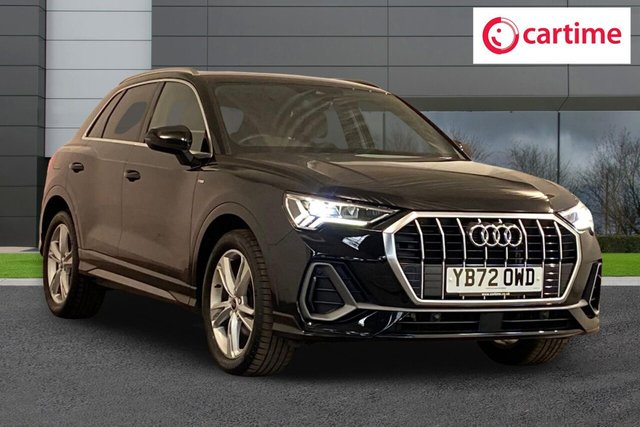 View our Audi Q3 1.5 TFSI CoD 35 S line SUV 5dr Petrol S Tronic Euro 6 (s/s) (150 ps) Rear Parking Sensors, Audi Smartphone Interface, Ambient Lighting Pack, Non-Smoking Package, 19in Alloys