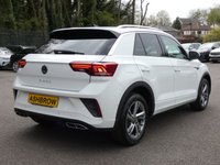 USED 2022 72 VOLKSWAGEN T-ROC 1.5 TSI R-Line 5d DSG 150 S/S 1 OWNER, FULL SERVICE HISTORY, SAT NAV, ACTIVE INFO DISPLAY (DIGITAL DASH), HEATED SEATS, APP-CONNECT FOR APPLE CARPLAY & ANDROID AUTO, ADAPTIVE CRUISE CONTROL & SPEED LIMITER, FRONT ASSIST, LANE ASSIST, DYNAMIC ROAD SIGN DISPLAY, FRONT & REAR PARKING SENSORS, PARK ASSIST, DAB RADIO, BLUETOOTH PHONE & MUSIC, DSG AUTOMATIC GEARBOX, LED DRL'S, PRIVACY, 17 INCH ALLOYS, POWER FOLDING MIRRORS, FLAT BOTTOM TIPTRONIC MFSW, RAIN & LIGHT SENSORS, AUTO HOLD, CLIMATE CONTROL, DRIVE SELECT, 4x USB C PORTS