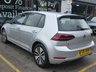 USED 2020 20 VOLKSWAGEN E-GOLF 35.8kWh e-Golf Hatchback 5dr Electric Auto (136 ps) 
