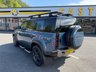 USED 2023 23 LAND ROVER DEFENDER D250 MHEV X-Dynamic SE SUV 3.0 Diesel Auto 4WD Euro 6 (s/s) (250 ps) Metallic Tasman Blue with contrast Black panoramic glass sunroof, 20-inch satin Wheels++