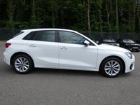 USED 2022 71 AUDI A3 Sportback 1.0 TFSI 30 Technik 5d S Tronic 110 S/S SAT NAV, VIRTUAL COCKPIT, APPLE CARPLAY / ANDROID AUTO, REAR PARKING SENSORS, DAB RADIO, BLUETOOTH, S TRONIC AUTOMATIC, ELECTRIC FOLDING HEATED DOOR MIRRORS, AUDI PRE SENSE, DISTANCE WARNING, LANE DEPARTURE WARNING, HILL HOLD ASSIST, LEATHER TIPTRONIC MULTIFUNCTION STEERING WHEEL (PADDLE SHIFT), CRUISE CONTROL & SPEED LIMITER, RAIN & LIGHT SENSORS, KEYLESS START, VOICE CONTROL, ELECTRONIC AIR CON, ISO FIX, BLACK CLOTH INTERIOR, 1 OWNER FROM NEW, GOOD SERVICE HISTORY