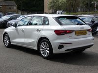 USED 2022 71 AUDI A3 Sportback 1.0 TFSI 30 Technik 5d S Tronic 110 S/S SAT NAV, VIRTUAL COCKPIT, APPLE CARPLAY / ANDROID AUTO, REAR PARKING SENSORS, DAB RADIO, BLUETOOTH, S TRONIC AUTOMATIC, ELECTRIC FOLDING HEATED DOOR MIRRORS, AUDI PRE SENSE, DISTANCE WARNING, LANE DEPARTURE WARNING, HILL HOLD ASSIST, LEATHER TIPTRONIC MULTIFUNCTION STEERING WHEEL (PADDLE SHIFT), CRUISE CONTROL & SPEED LIMITER, RAIN & LIGHT SENSORS, KEYLESS START, VOICE CONTROL, ELECTRONIC AIR CON, ISO FIX, BLACK CLOTH INTERIOR, 1 OWNER FROM NEW, GOOD SERVICE HISTORY