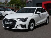 USED 2022 71 AUDI A3 Sportback 1.0 TFSI 30 Technik 5d S Tronic 110 S/S SAT NAV, VIRTUAL COCKPIT, APPLE CARPLAY / ANDROID AUTO, REAR PARKING SENSORS, DAB RADIO, BLUETOOTH, S TRONIC AUTOMATIC, ELECTRIC FOLDING HEATED DOOR MIRRORS, AUDI PRE SENSE, DISTANCE WARNING, LANE DEPARTURE WARNING, HILL HOLD ASSIST, LEATHER TIPTRONIC MULTIFUNCTION STEERING WHEEL (PADDLE SHIFT), CRUISE CONTROL & SPEED LIMITER, RAIN & LIGHT SENSORS, KEYLESS START, VOICE CONTROL, ELECTRONIC AIR CON, ISO FIX, BLACK CLOTH INTERIOR, 1 OWNER FROM NEW, GOOD SERVICE HISTORY