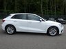 USED 2022 71 AUDI A3 Sportback 1.0 TFSI 30 Technik 5d S Tronic 110 S/S SAT NAV, VIRTUAL COCKPIT, APPLE CARPLAY / ANDROID AUTO, REAR PARKING SENSORS, DAB RADIO, BLUETOOTH, S TRONIC AUTOMATIC, ELECTRIC FOLDING HEATED DOOR MIRRORS, AUDI PRE SENSE, DISTANCE WARNING, LANE DEPARTURE WARNING, HILL HOLD ASSIST, LEATHER TIPTRONIC MULTIFUNCTION STEERING WHEEL (PADDLE SHIFT), CRUISE CONTROL & SPEED LIMITER, RAIN & LIGHT SENSORS, KEYLESS START, VOICE CONTROL, ELECTRONIC AIR CON, ISO FIX, BLACK CLOTH INTERIOR, 1 OWNER FROM NEW, GOOD SERVICE HISTORY